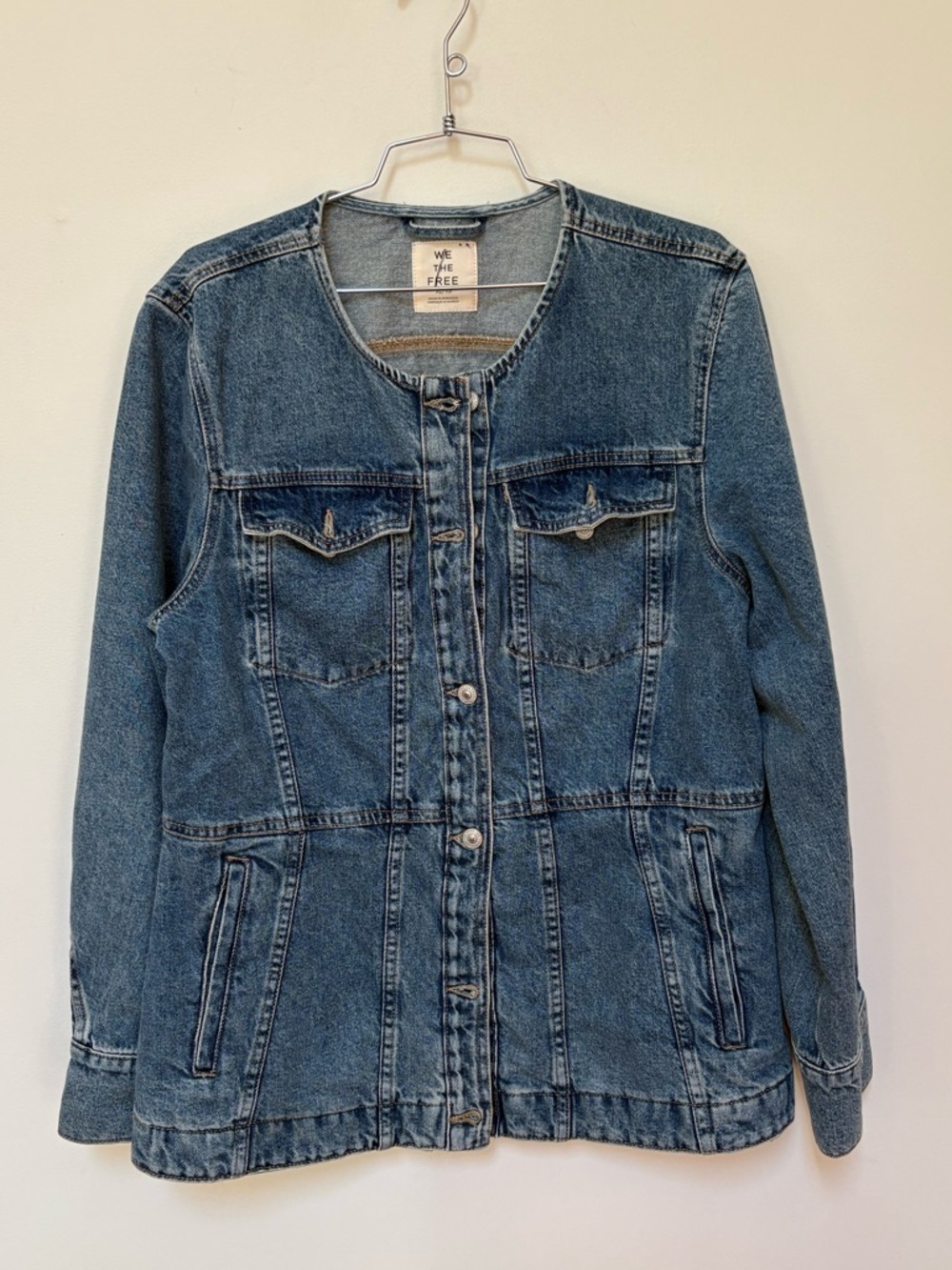 NWOT Free People We The Free Lula Denim Jacket Size XL - Picture 3 of 15